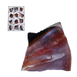 0527102112 Platten Sardonyx, 05 - 06cm (12 St./VE) | GH Edelsteine, Heilsteine & Schmuck