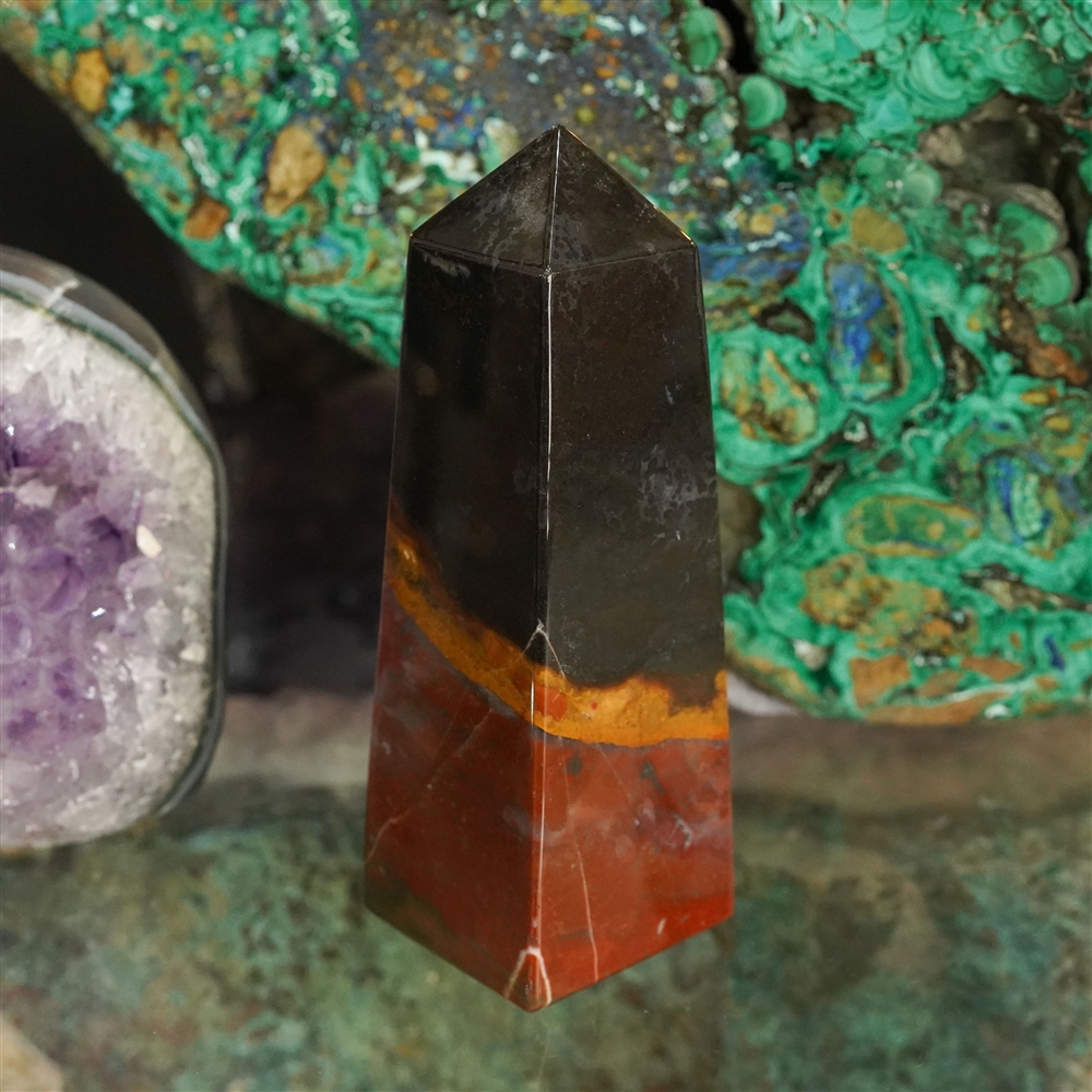 Sardonyx obelisk, 12cm