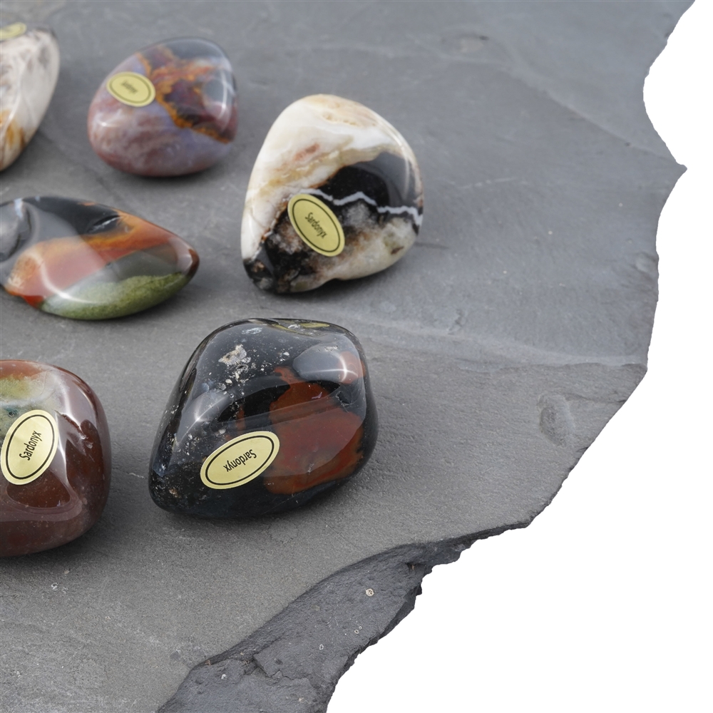 Tumbled Stones Sardonyx, 4,0 - 5,5cm (35 pcs./ PU)