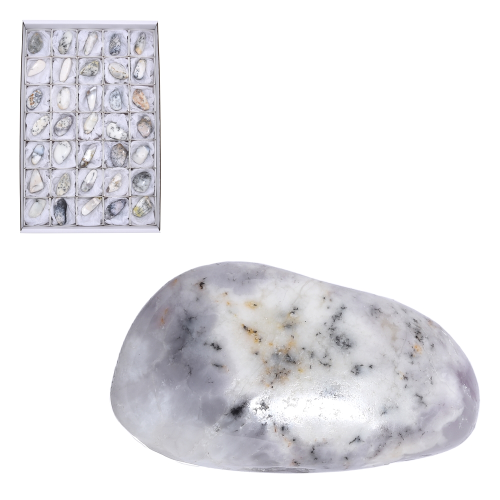 0528153035 Tumbled Stones Dendrite Opal, 4,0 - 6,5cm (35 pcs./ PU) | Marco Schreier