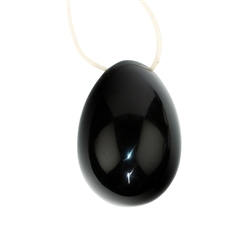 0528802027 Yoni Egg Obsidian, 4,0cm (medium) | wholesaler gems, healing stones & jewelry