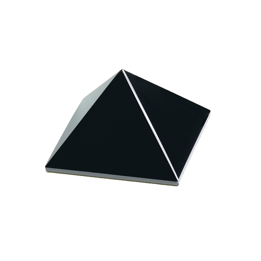 Piramide di ossidiana (nera) in confezione regalo, 04cm