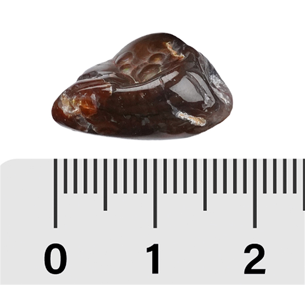 Piedra rodada Ágata (ágata de fuego), 1,0 - 2,2cm (100g/VE)