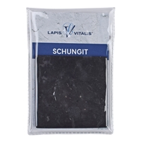 Slab of schungite, 07 x 07cm, in pouch