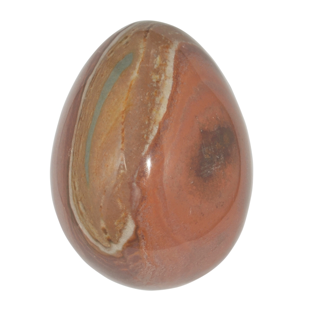 Diaspro policromo a forma di uovo, 6,0 cm