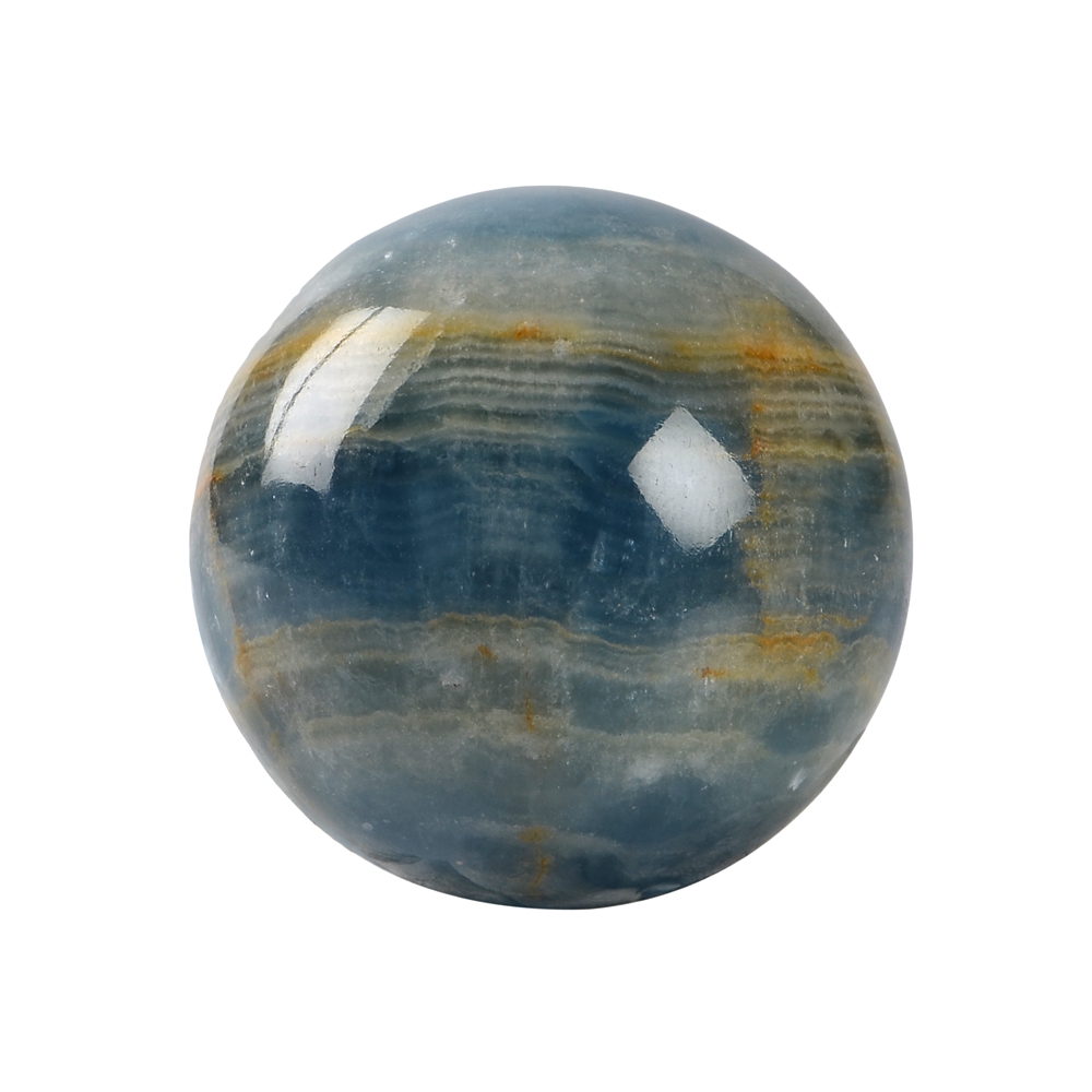 Massage ball aragonite (blue) in gift box, 04cm