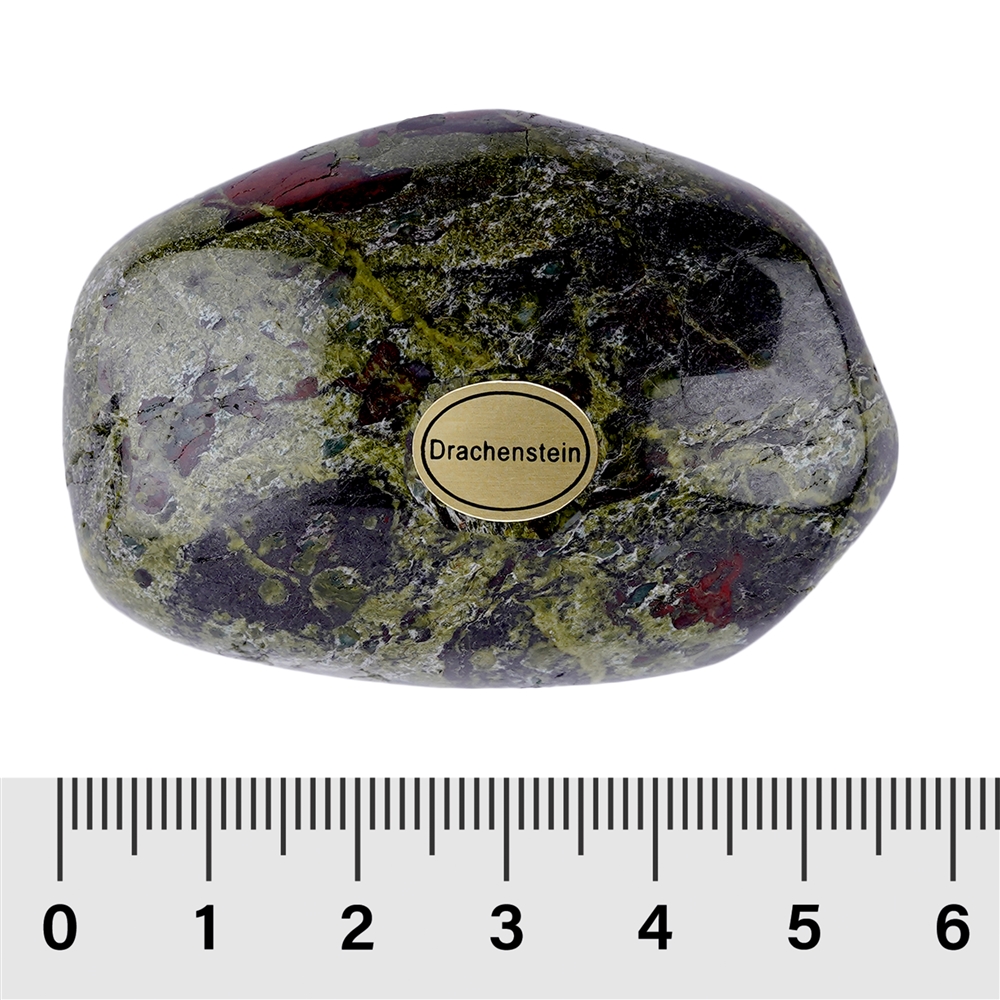Pierre roulée Épidote-Quartzite (pierre de dragon), 4,5 - 5,5cm (35 pcs/unité)
