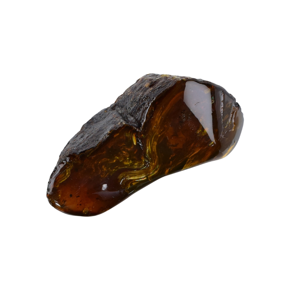 One side polished piece Amber (Indonesia) 05 - 07cm