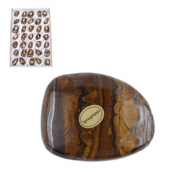 0551753035 Tumbled Stones Tiger's Eye Jasper, 4,0 - 5,0cm (35 pcs./VE) | Marco Schreier