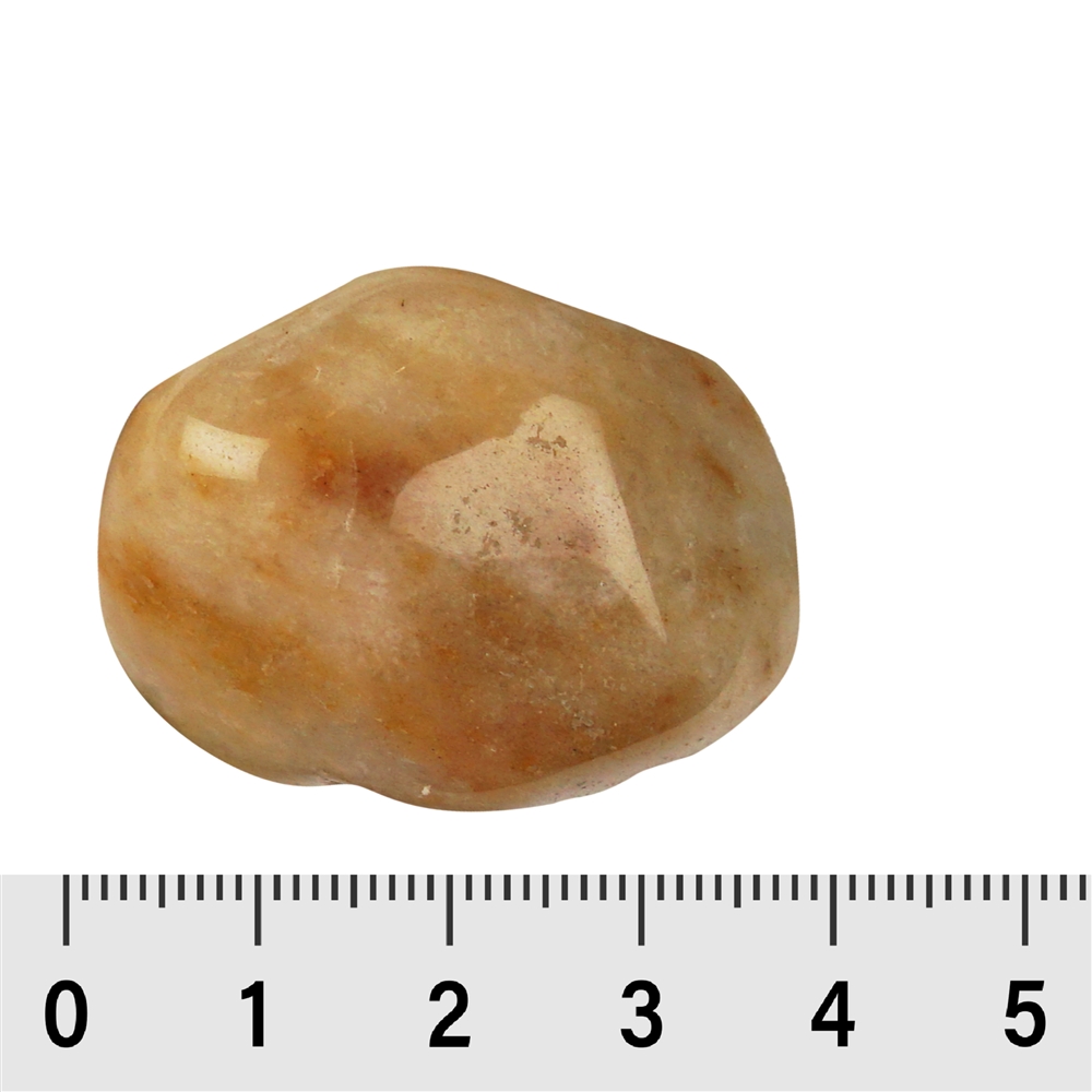 Tumbled stones quartzite (Snow Quartz with iron), approx. 3.0 - 4.0cm (100g/VE)
