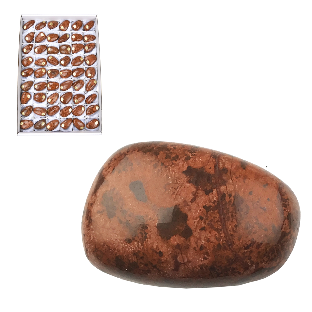 Tumbled stones star rhyolite (star jasper), 3.5 - 4.0cm (54 pcs./VE)