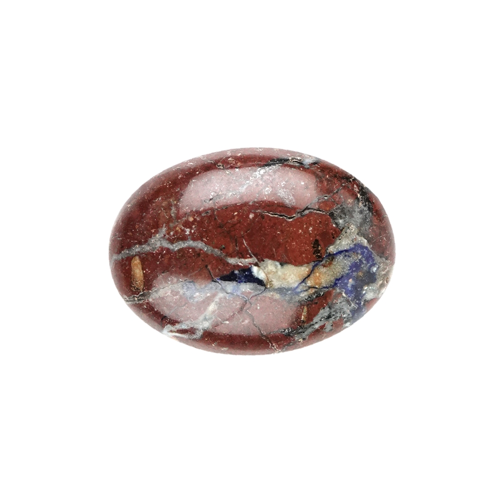 Pierre d'appui ovale en zarinite, 3,0 x 2,2cm (petite)