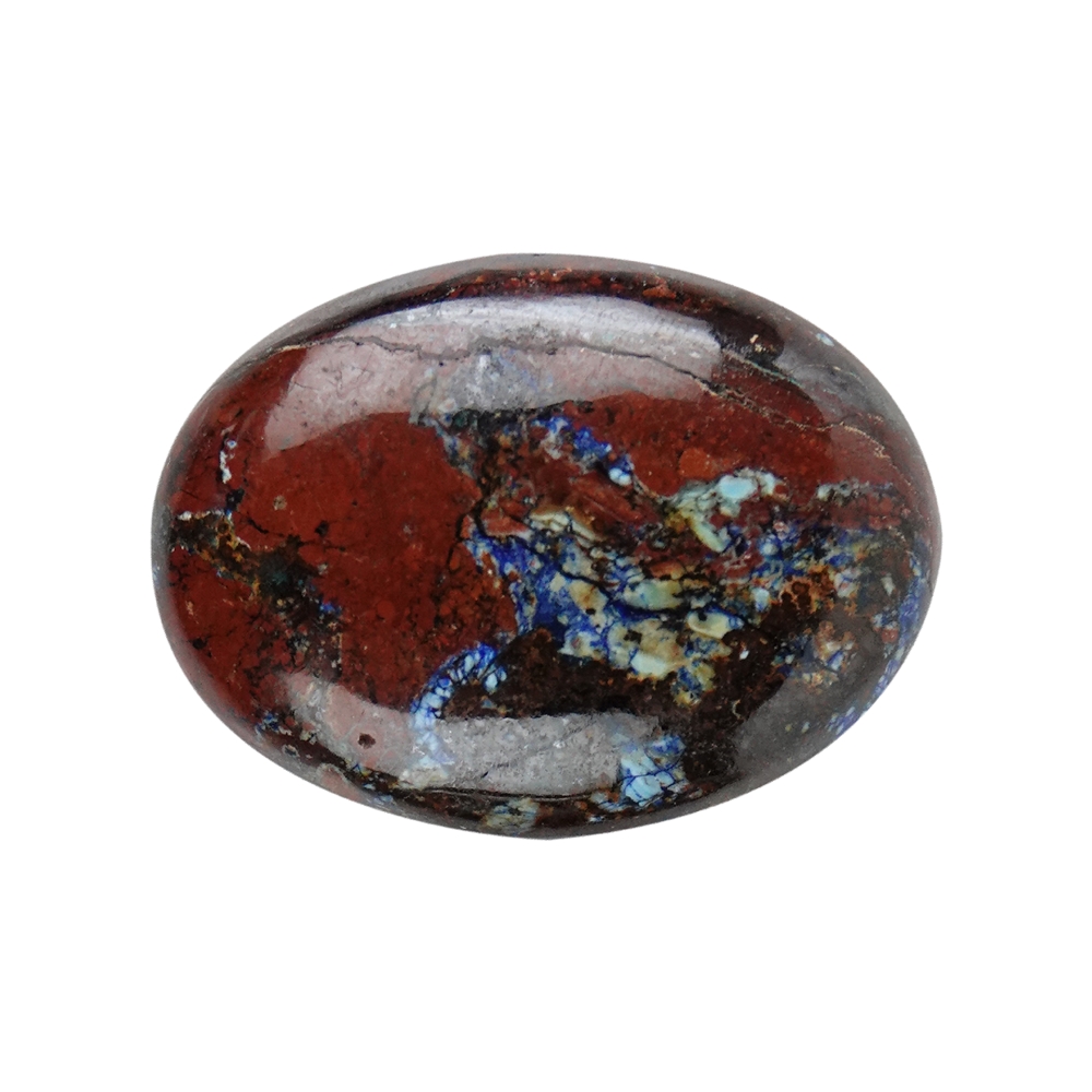 Pierre d'appui ovale en zarinite, 4,0 x 3,0cm (grande)