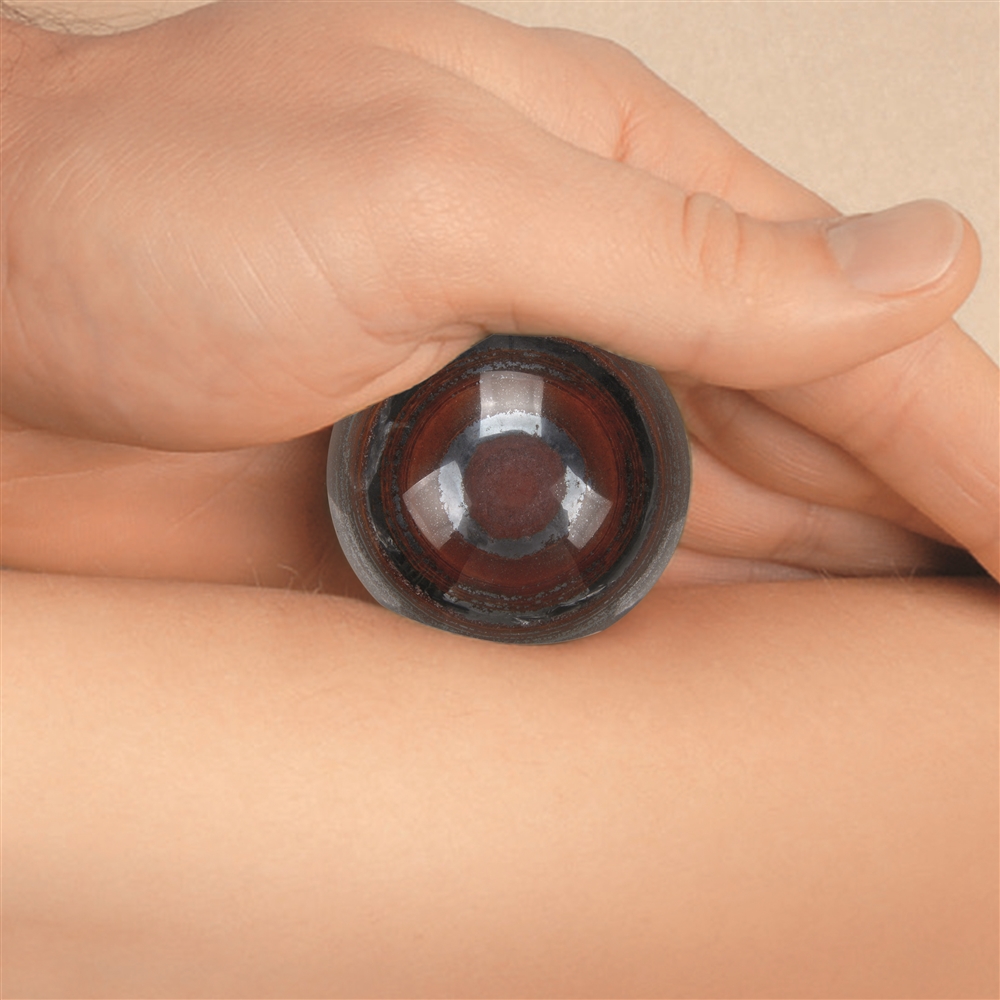 Massage-Kugel Eisenstein, 4,0cm, in Geschenkschachtel
