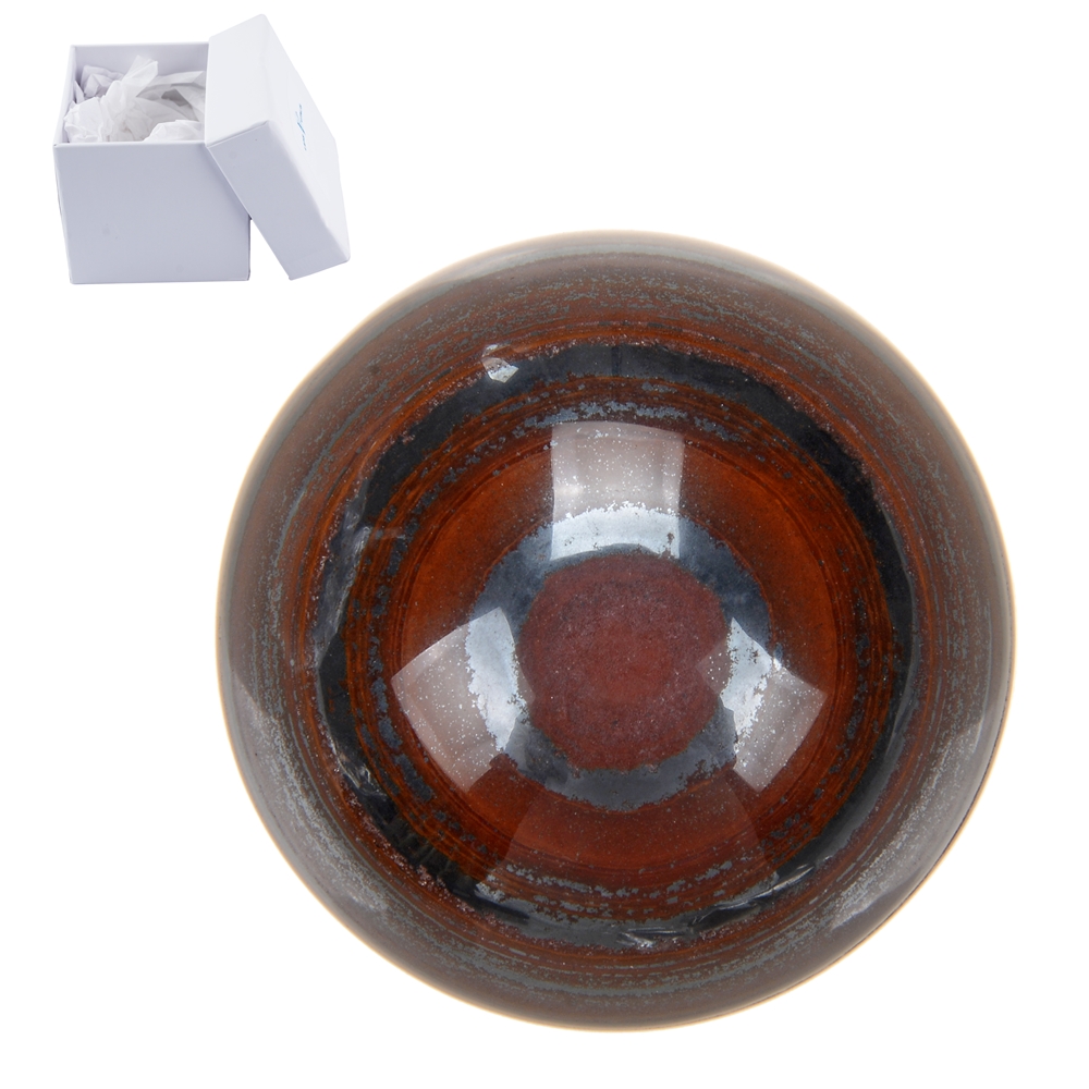 Palla da massaggio in pietra ferrosa, 4,0 cm, in confezione regalo