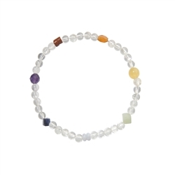 0600050922 Bracciale Chakra "Crystal", 19 cm (elasticizzato) | Marco Schreier