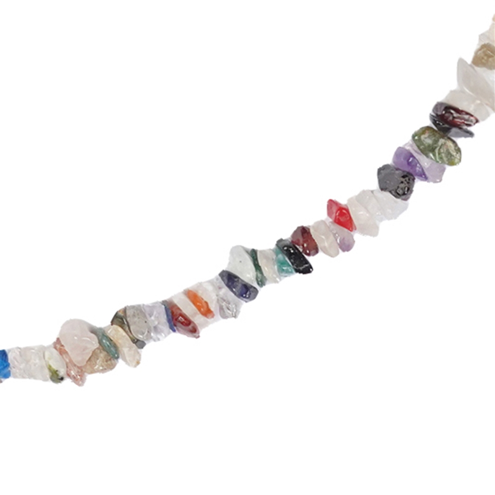 Necklace (sliver necklace), mixed stone types, 90cm, endless | Marco Schreier