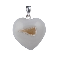 0600125025 Agate heart pendant (28mm), 3.6cm | wholesaler gems, healing stones & jewelry