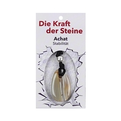 0600171015 Kraftstein-Anhänger Achat (Stabilität) | Edelsteine, Heilsteine & Schmuck-Handel