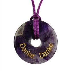 0601211107 Wunscherfüllungs-Donut "Danke", Amethyst | GH Edelsteine, Heilsteine & Schmuck