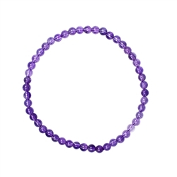 0601250104 Armband, Amethyst extra, 04mm Kugeln | Schreier Edelsteine, Heilsteine & Schmuck