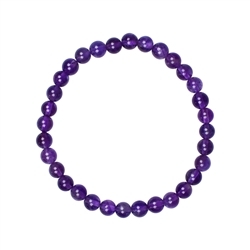 0601250106 Bracelet, amethyst extra, 06mm beads | wholesaler gems, healing stones & jewelry