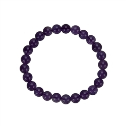 0601250108 Bracelet, amethyst extra, 08mm beads | wholesaler gems, healing stones & jewelry