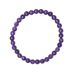 0601251061 Bracelet, amethyst extra, 06mm beads, faceted | wholesaler gems & healing stones