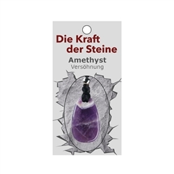 0601271015 Kraftstein-Anhänger Amethyst (Versöhnung) | GH Edelsteine, Heilsteine & Schmuck