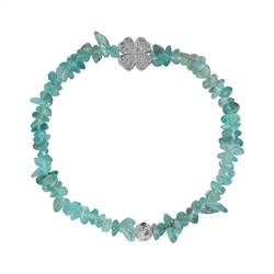 0602050082 Bracciale, apatite (colore chiaro), con trifoglio | Marco Schreier