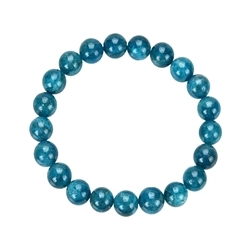 0602050121 Bracelet, apatite (stab.), 09-10mm beads | wholesaler gems & healing stones