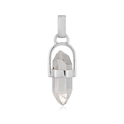 0603525810 Rock Crystal (Double Point) pendant (21mm), 3.2cm, platinum plated | Marco Schreier