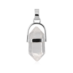 0603525811 Rock Crystal (Double Point) pendant (26mm), 3.6cm, platinum plated | Marco Schreier