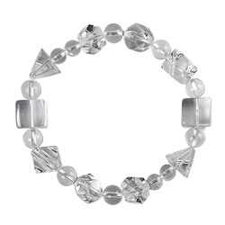 0603550084 Armband, Bergkristall, Platonische Körper | GH Edelsteine, Heilsteine & Schmuck