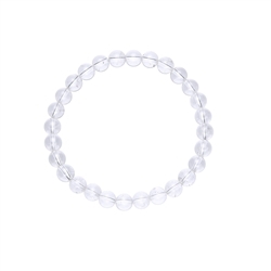 0603550206 Bracciale, Cristallo di rocca, perline da 06 mm, 15 cm (per bambini) | Marco Schreier