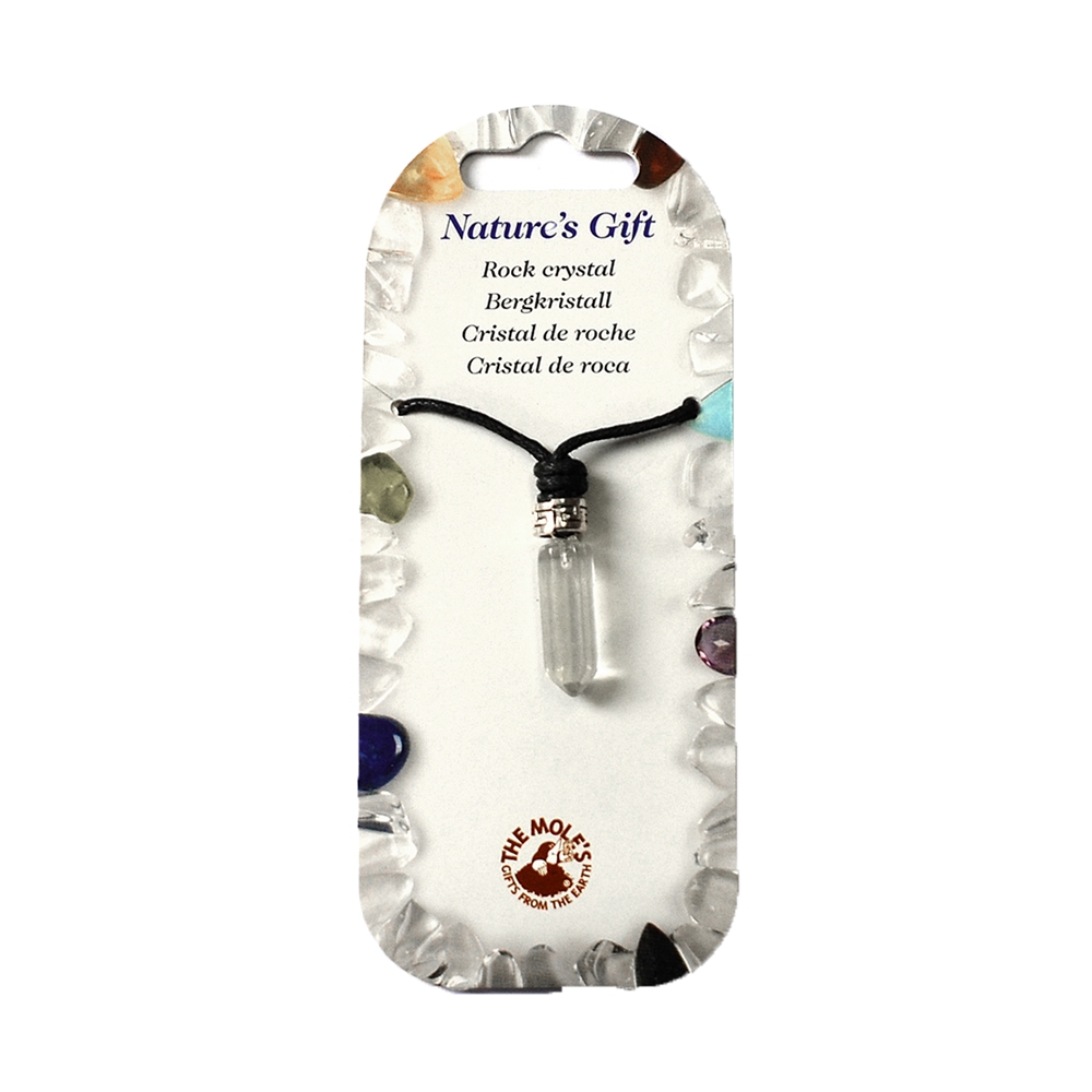 Pendentif stylo, Cristal de roche, pour support au sol