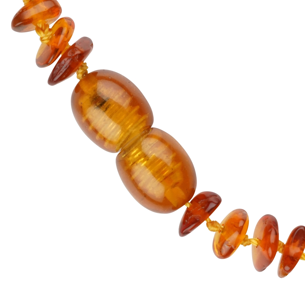 Necklace Amber sliver, dark, 34cm