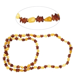 060367028 Amber necklace, model 8, 70cm | minerals trade - gems, healing stones & jewelry