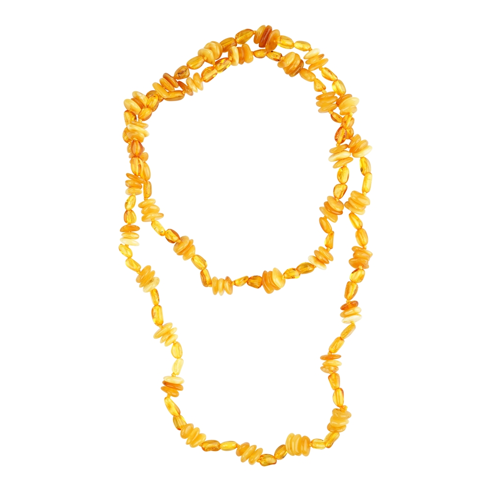 Amber necklace 70 cm model 10