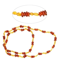 060367043 Amber necklace, model 23, 70cm | minerals trade - gems, healing stones & jewelry