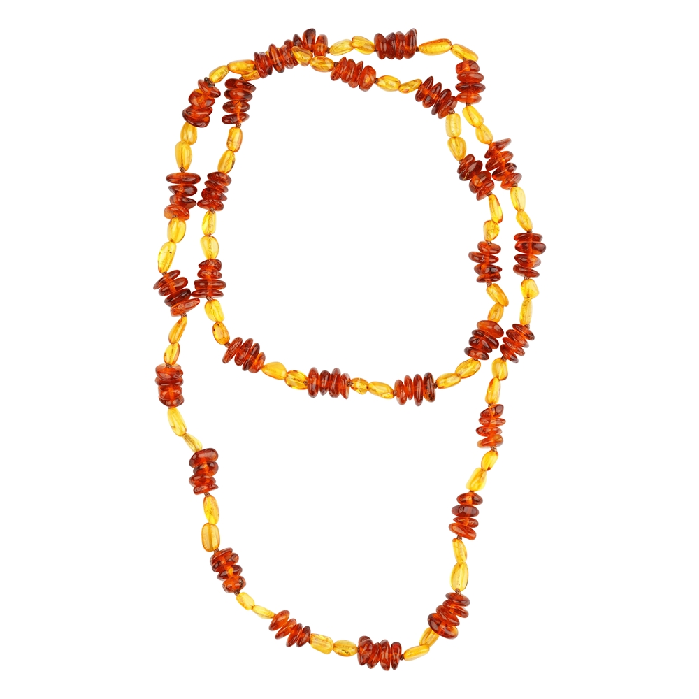 Amber necklace 70 cm model 23