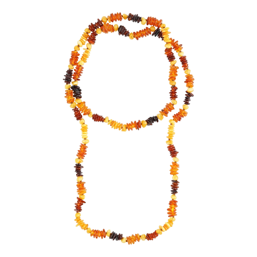 Amber necklace 70 cm model 30