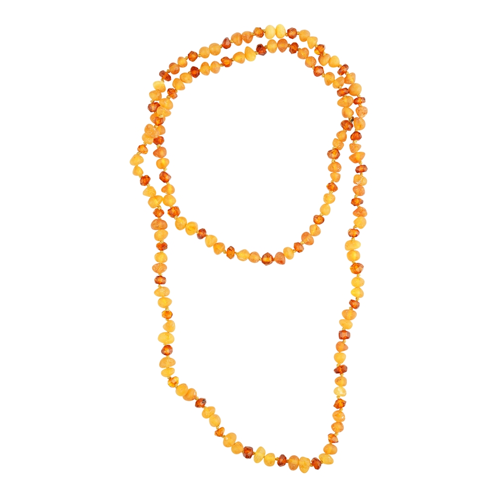Amber necklace 70 cm model 44