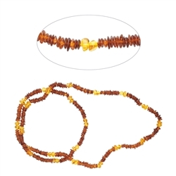 060368025 Amber necklace, model 5, 80cm | minerals trade - gems, healing stones & jewelry