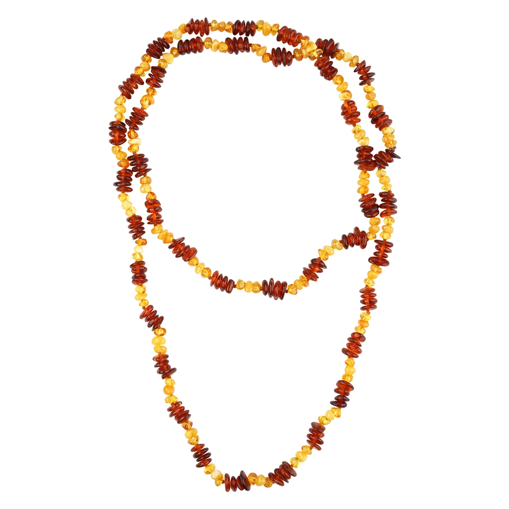 Amber necklace 80 cm model 32