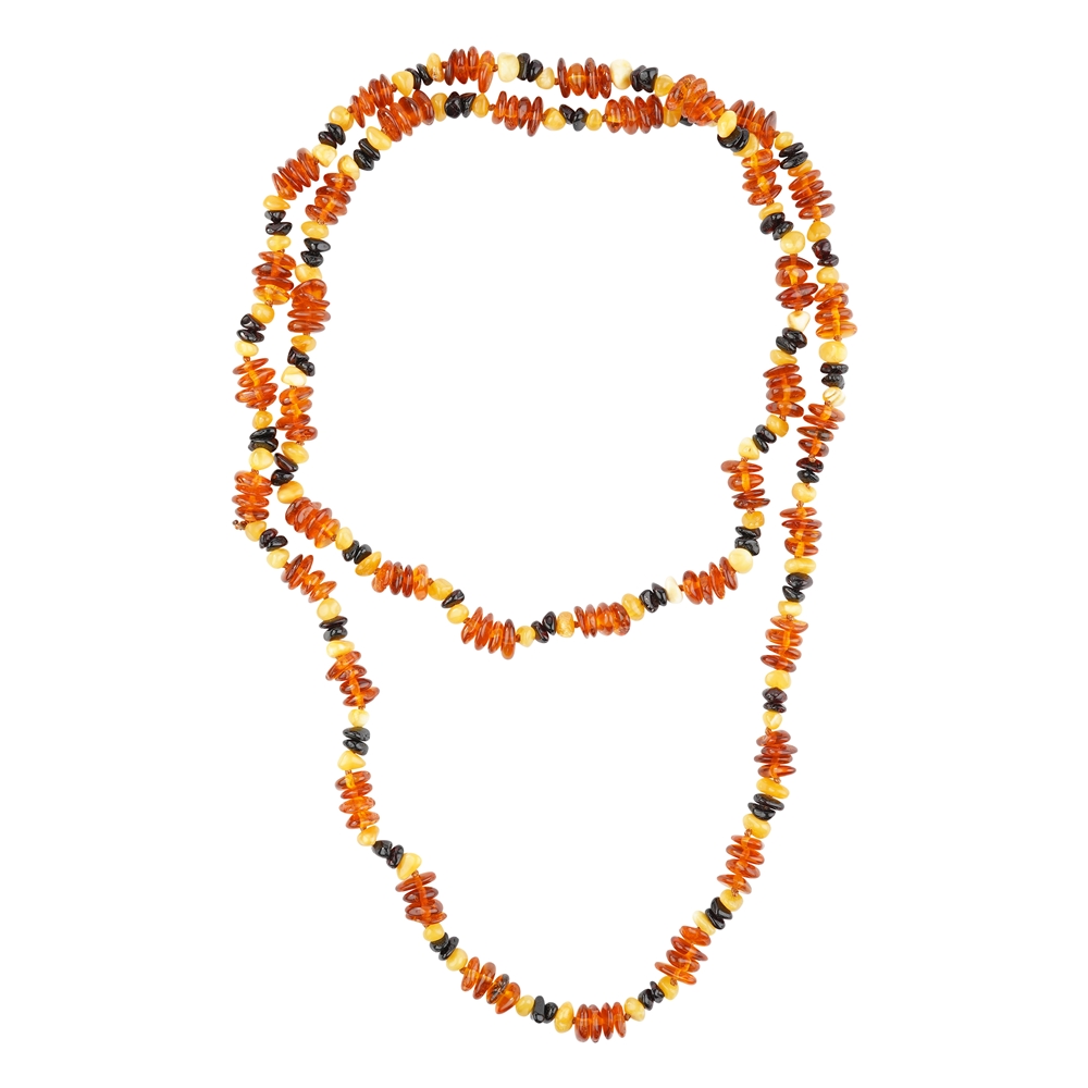 Amber necklace 80 cm model 60