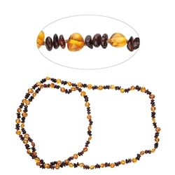 060368085 Amber necklace, model 65, 80cm | minerals trade - gems, healing stones & jewelry