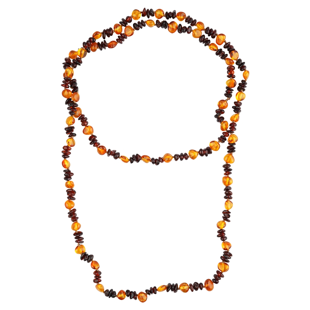 Amber necklace 80 cm model 65