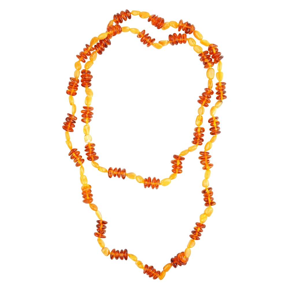 Amber necklace 80 cm model 116