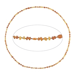 060368351 Amber necklace, model 07605, 70cm | wholesaler gems, healing stones & jewelry